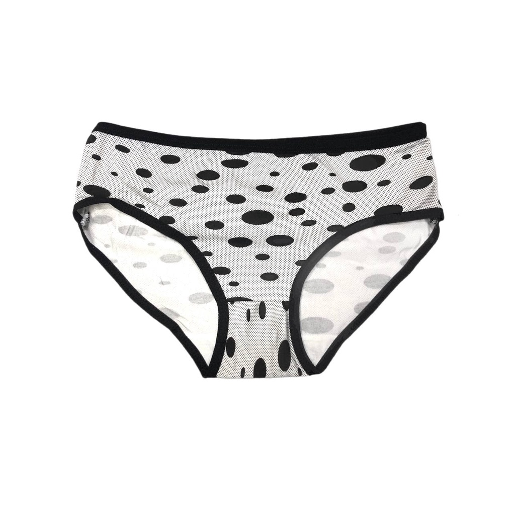 YAGOO - Celana Dalam Wanita Motif Polkadot Besar Polos Undies Polyster Import CD53