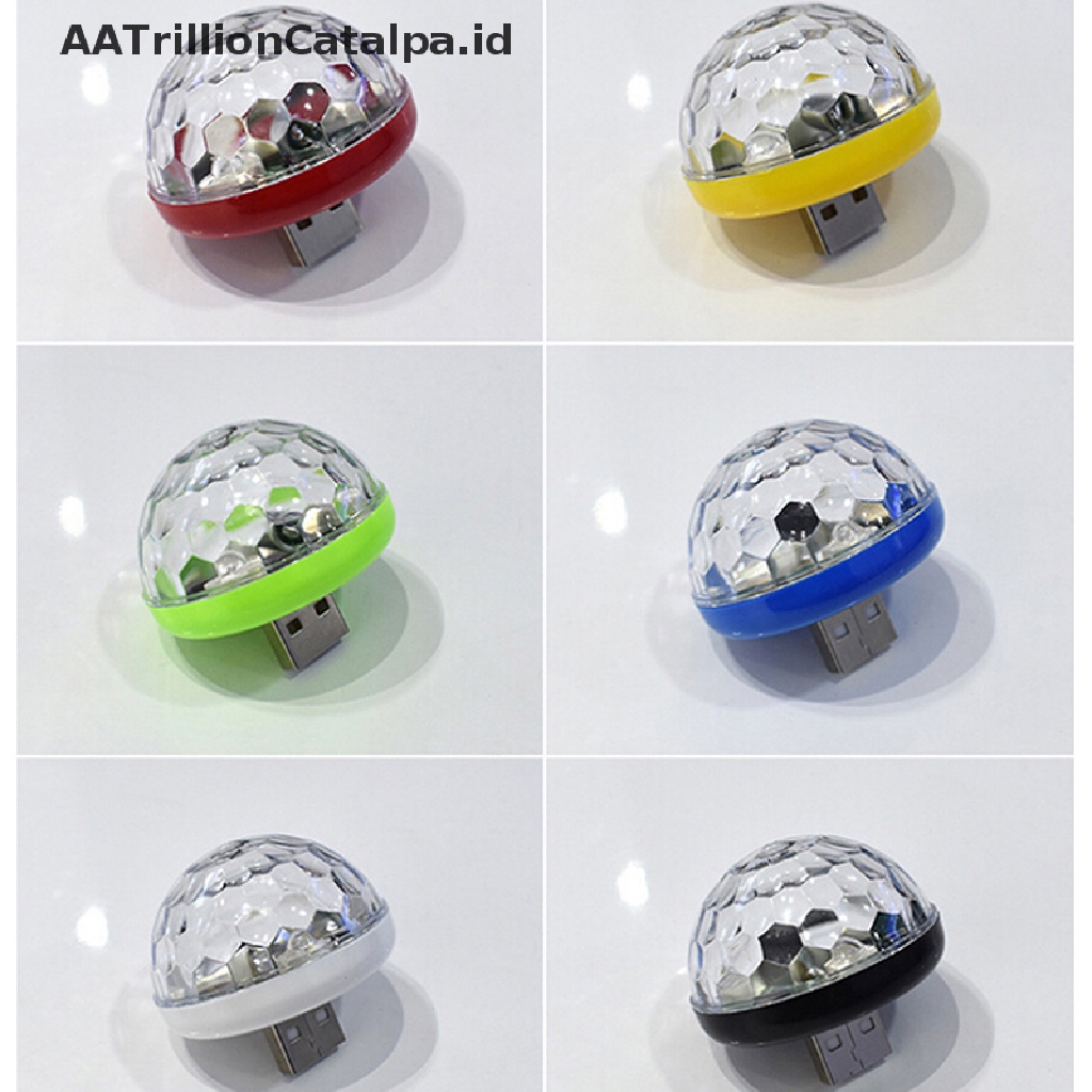 Aatrillioncatalpa 1pc Lampu Neon LED RGB USB Mini Warnawarni Untuk Dekorasi Interior Mobil