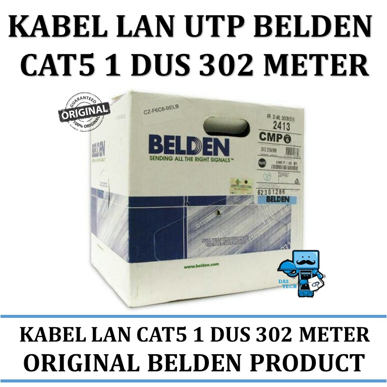 Kabel LAN UTP CAT5 Belden 1 Dus 302 Meter Original