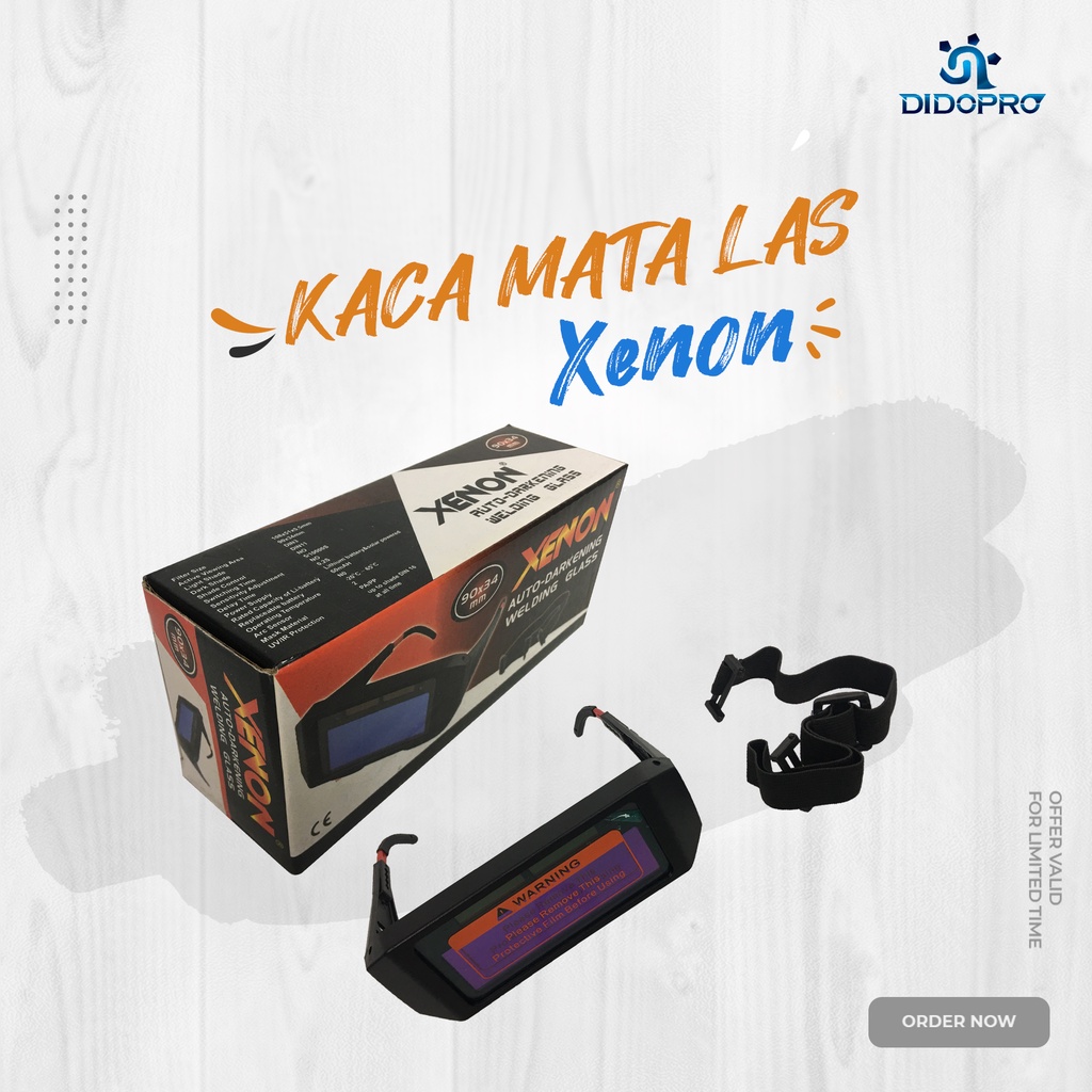 Kacamata Las otomatis Kaca mata autodark auto dark welding glass Xenon