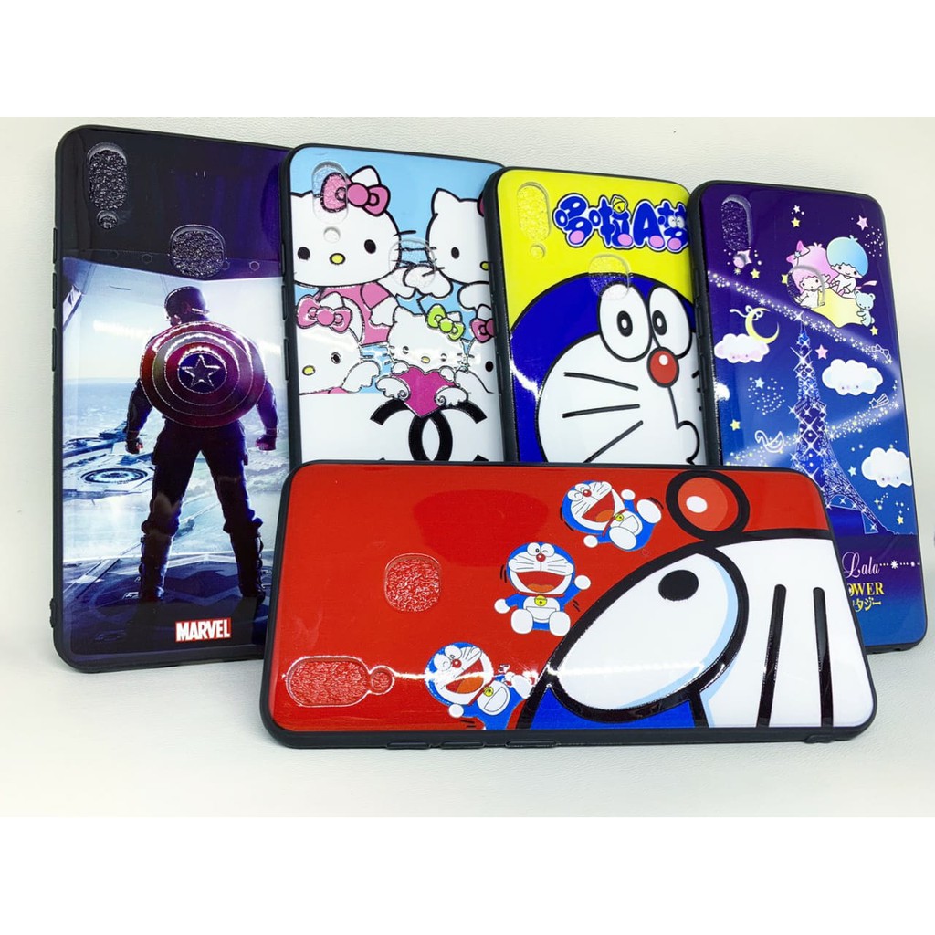 SoftCase Kilat Karakter Doraemon Helo kitty Cute Cantik Xiaomi Redmi Note 7 , Redmi Play