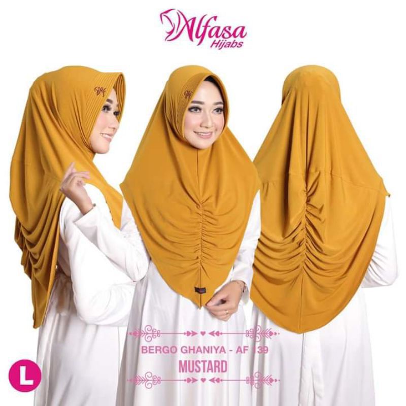 Alfasa Hijab Bergo Ghaniya Jilbab Instan Jersey Serena