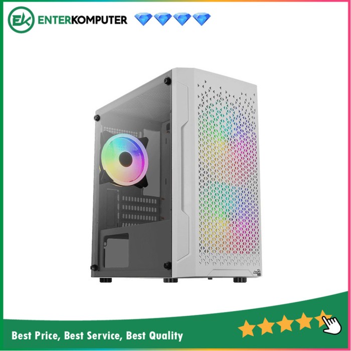 Casing Aerocool Trinity Mini FRGB White