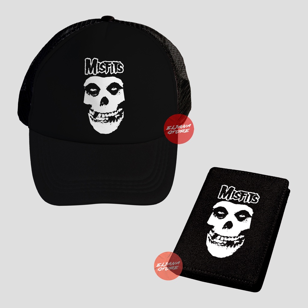 Misfits Logo / Topi Misfits / Hoodie Misfits / Dompet Misfits / Sweater Misfits / Paket Topi Hoodie Dompet Misfits / Topi Band / Hoodie Band / Dompet Band /