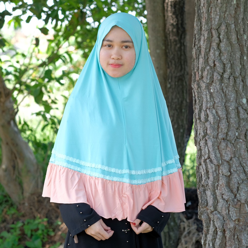 Promo Khimar Jersey Super 009 / Hijab Jumbo Jersey / khimar syar'i Jumbo / Hijab Jersey syar'i