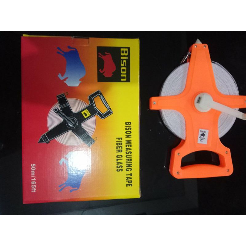 Meteran Tanah Bison 30M atau 50M Meteran Jalan