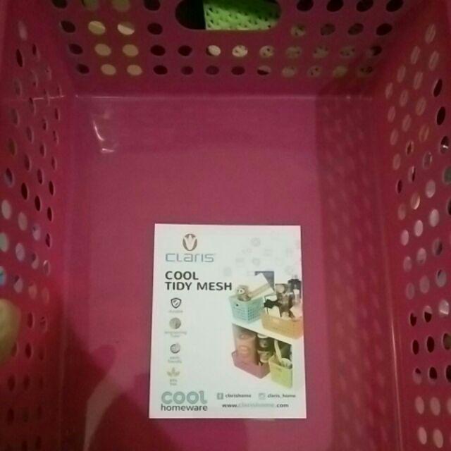 Claris Paket Isi 3 Pc Keranjang Penyimpanan Serbaguna - Tidy Mesh 0558