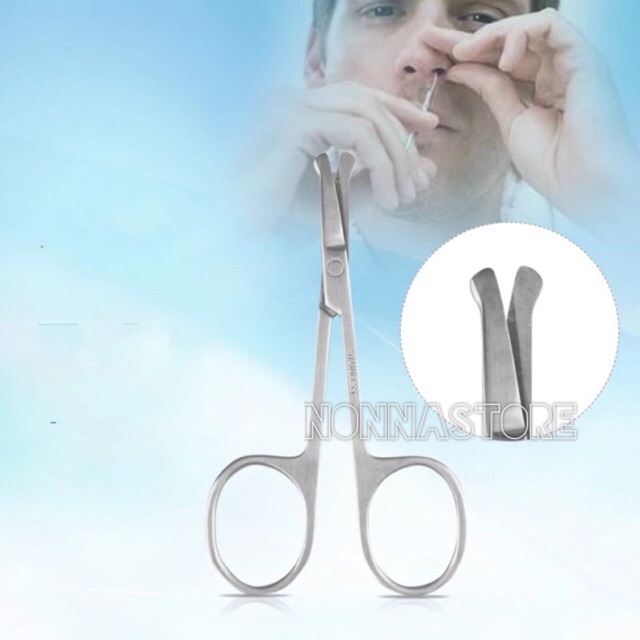 Hair Nose Scissors / Gunting Kecil Stainless Ujung Bulat untuk Hidung