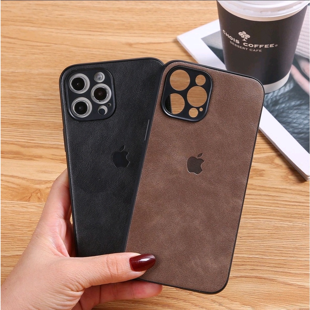 Soft Leather Kulit Emboss Apple Iphone 7 8 7 7+ 8+ SE2 X Xr Xs max 11 12 13 14 PRO MAX Case Cover Casing