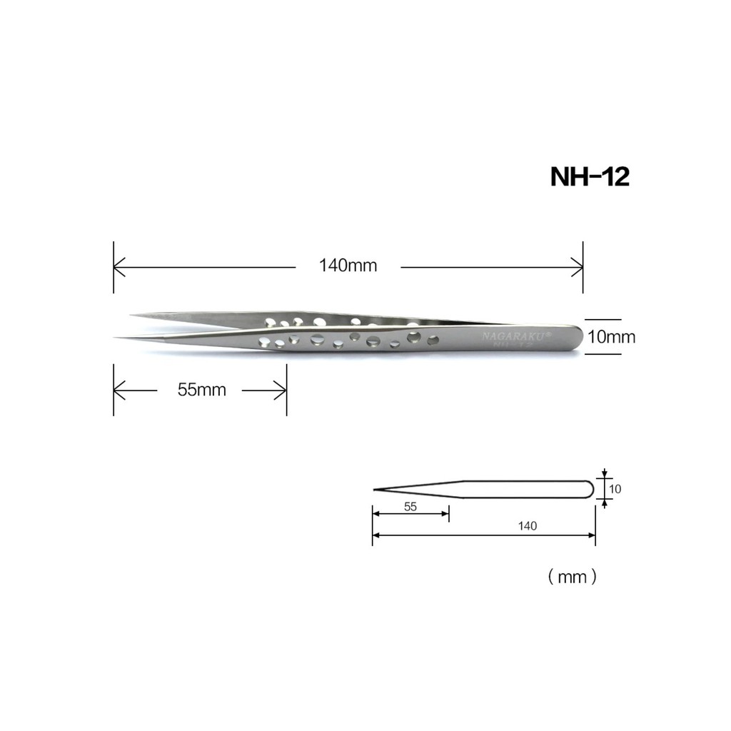 NO LABEL NAGARAKU TWEEZER RUSSIAN FOR EYELASH EXTENSION TAJAM TERBARU