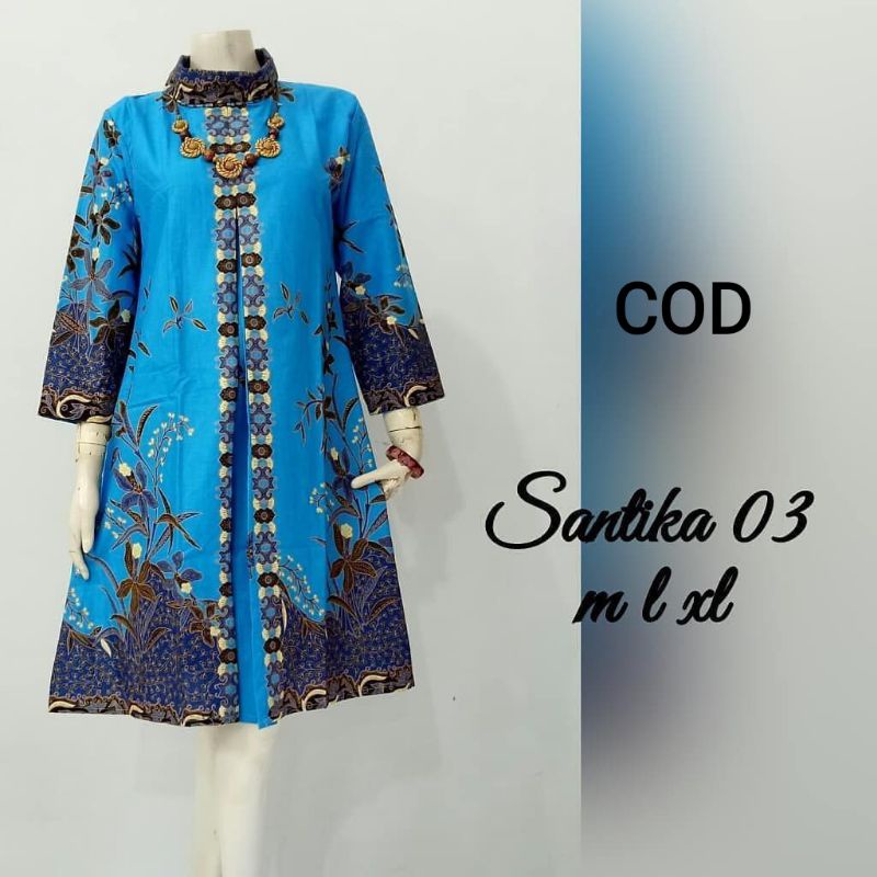 Baju Batik Wanita Modern Atasan Batik Jumbo Terbaru 2022 | Tunik Batik Cewek Kekinian Batik Atasan T