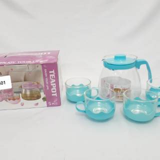 Tea pot  atau Tea set Cangkir Kaca  murah  kualitas bagus 