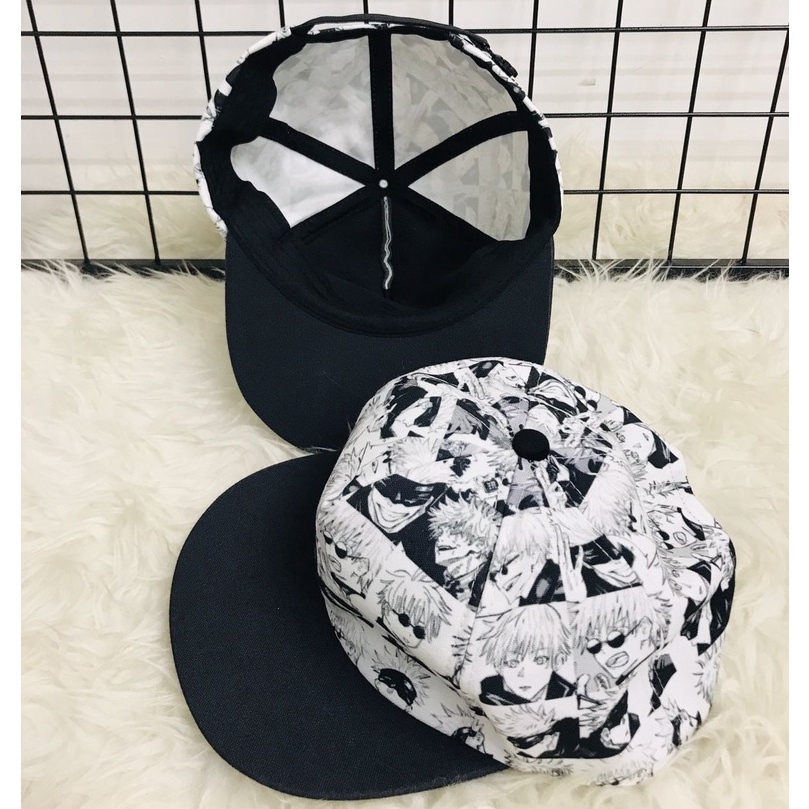 Snapback Gojo Satoru Fullprint Anime Manga Jujutsu Premium