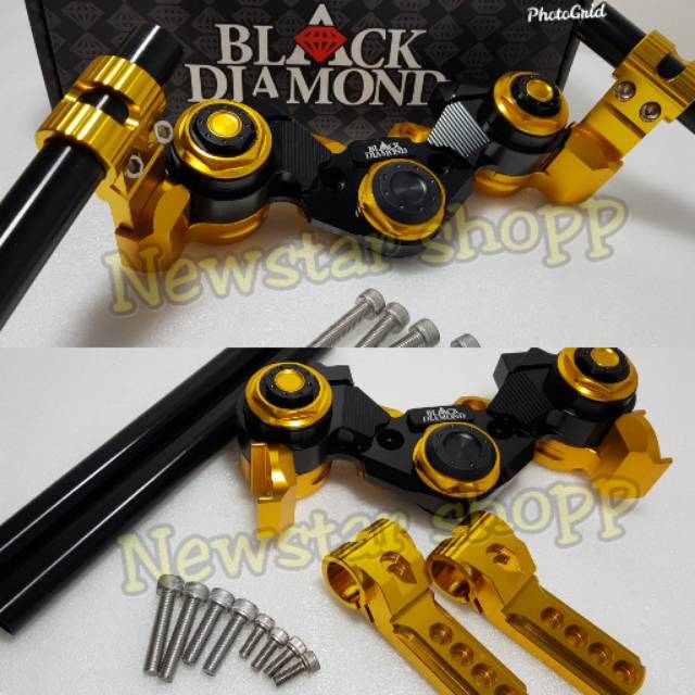 Stang jepit Nmax pcx stang jepit black diamond Nmax PCX adjustable pnp