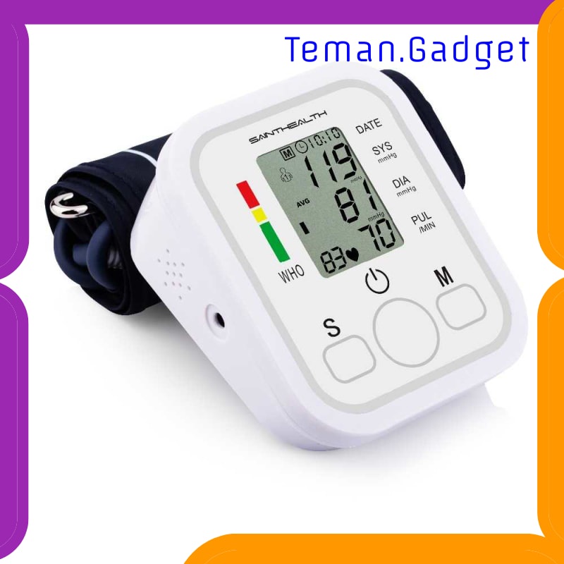 TG-FE348 TAFFOMICRON PENGUKUR TEKANAN DARAH ELECTRONIC SPHYGMOMANOMETER - B869