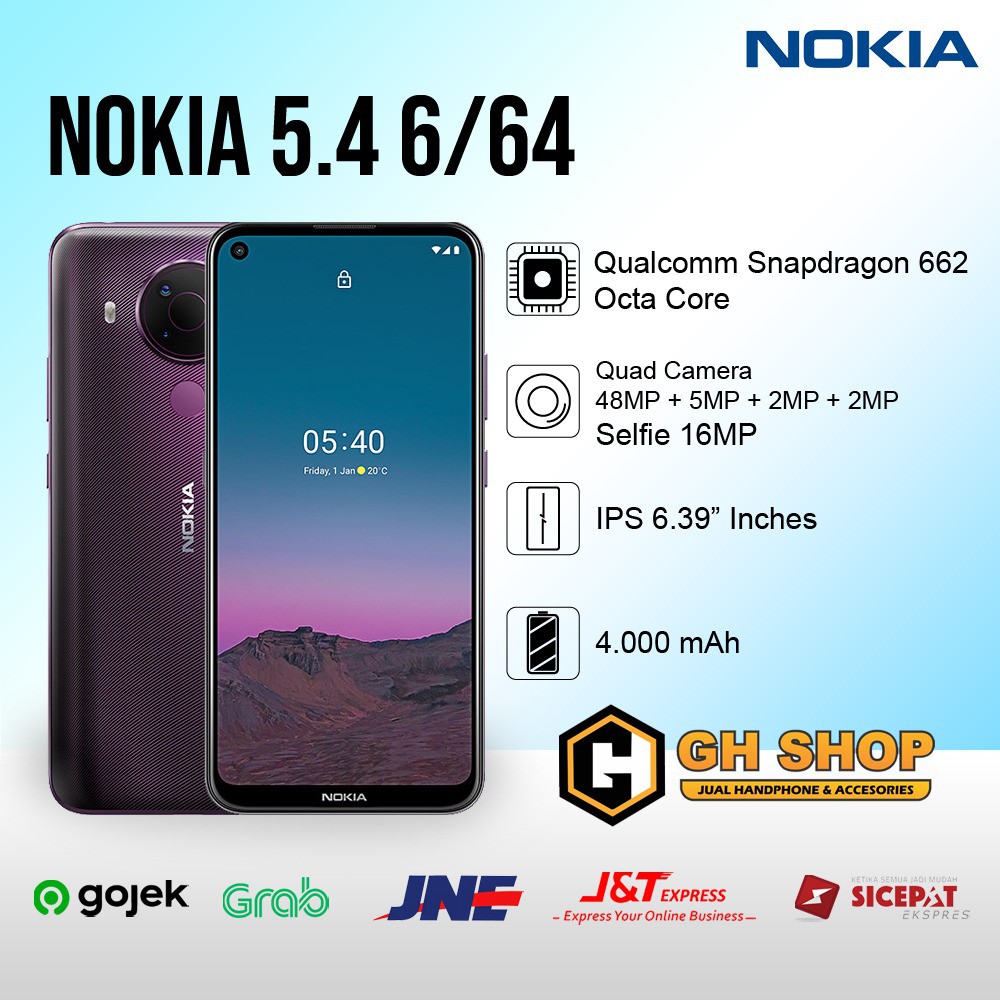 NOKIA 5.4 6/64 GB GARANSI RESMI