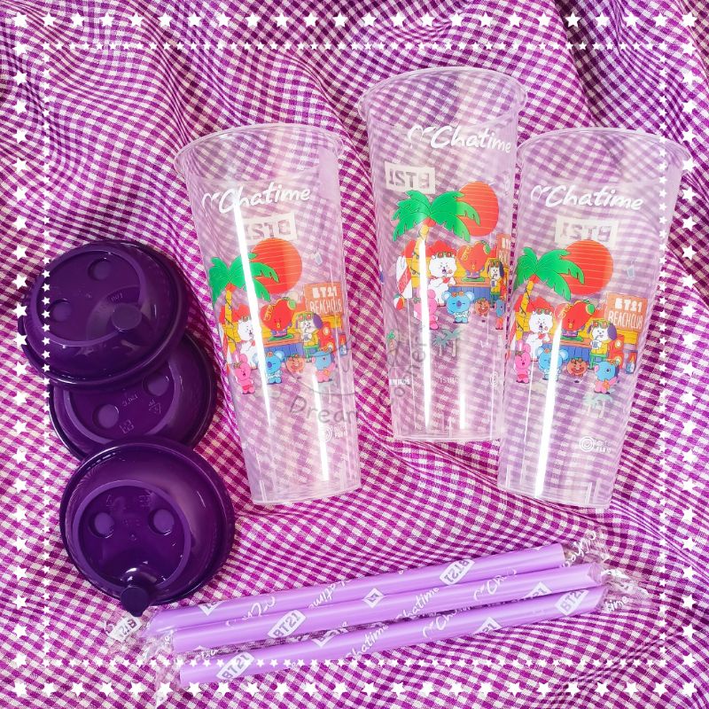 Chat*ime x BT21 Official Tumbler Terbaru