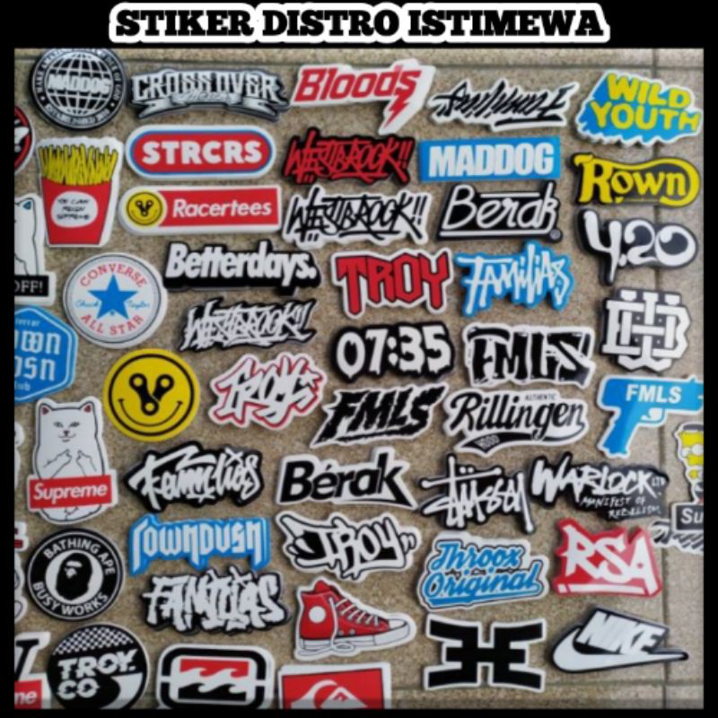 

STIKER DISTRO ISTIMEWA. Harga Grosiran. Murah Meriah