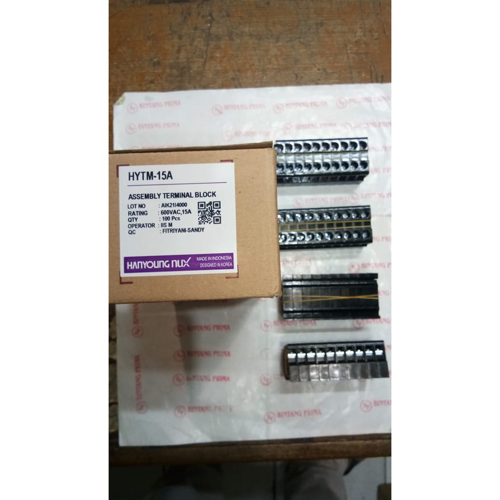 Terminal Block / Terminal Blok / TB HYTM-15 15A 1P HANYOUNG