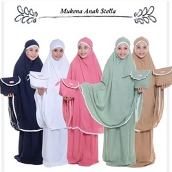 NEW MUKENA AMPLOP POLOS ANAK-ANAK UMUR (5-12 TAHUN)
