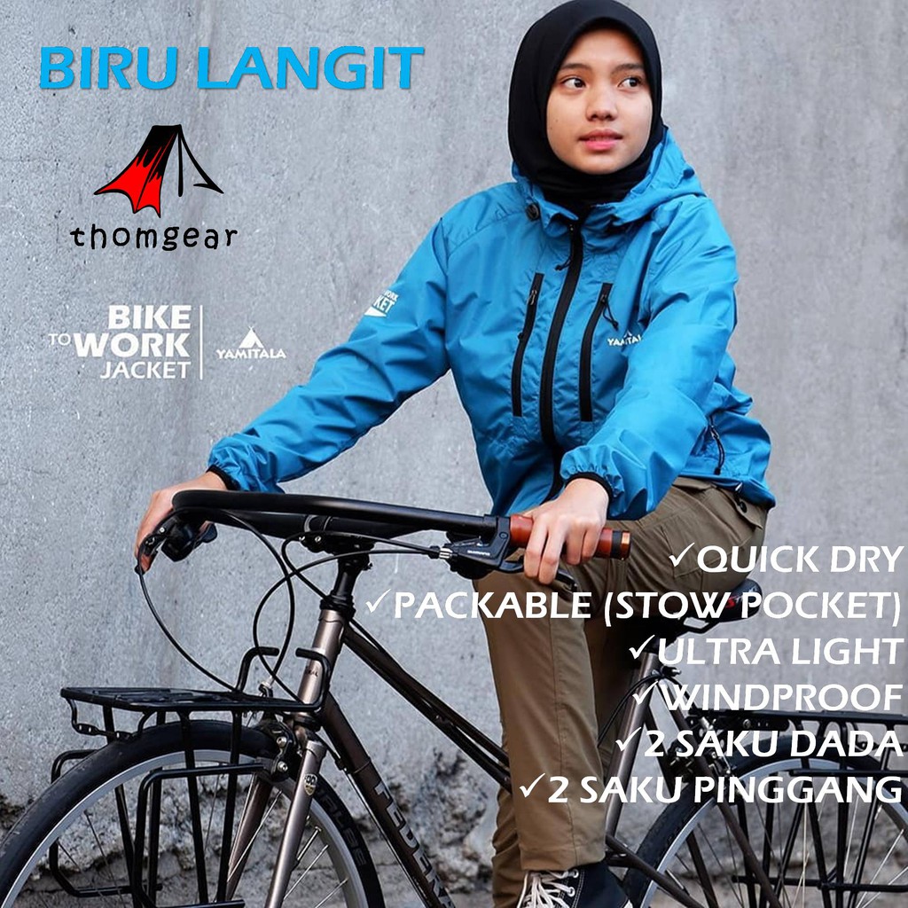 Jaket Ultralight Yamitala Bike To Work Quickdry Packable M L XL XXL Thomgear Adventure Paiton