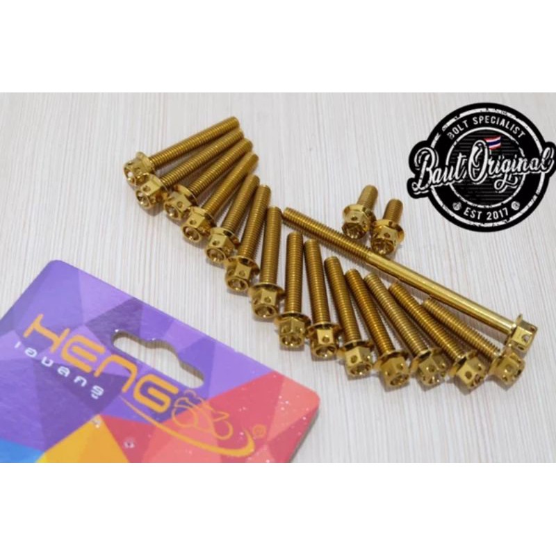 baut probolt gold bak cvt beat scoopy vario 110 led original heng thailand