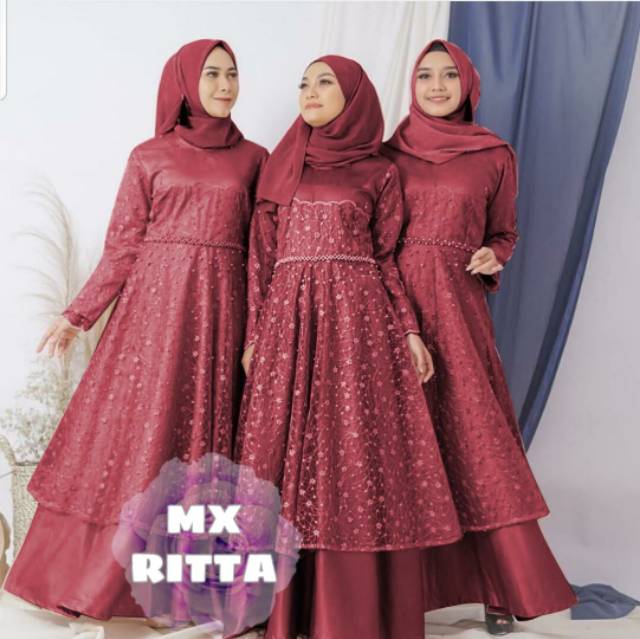 XVC - Maxi Kayumi/Maxi Ritta/Maxi Ayumis/ Maxi Dress Ngetrend / Maxi Wanita Hijab / Maxi Cantik-1