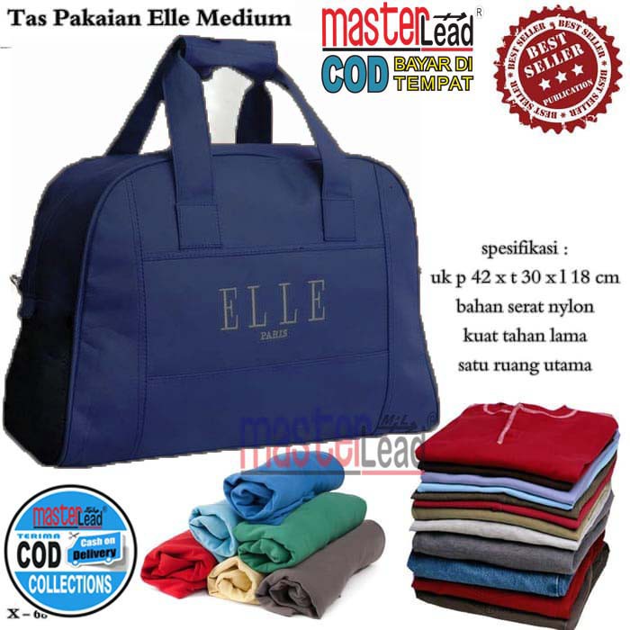 Tas Travel Bag Jinjing Elle Tas Pakaian Tas Wanita Tas Baju Tas Belanja Tas Londry Tas Serbaguna