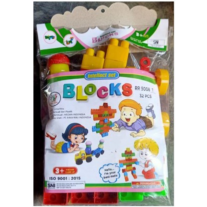 RR 5008T mainan anak edukasi lego block besar isi 32pcs boneka orang