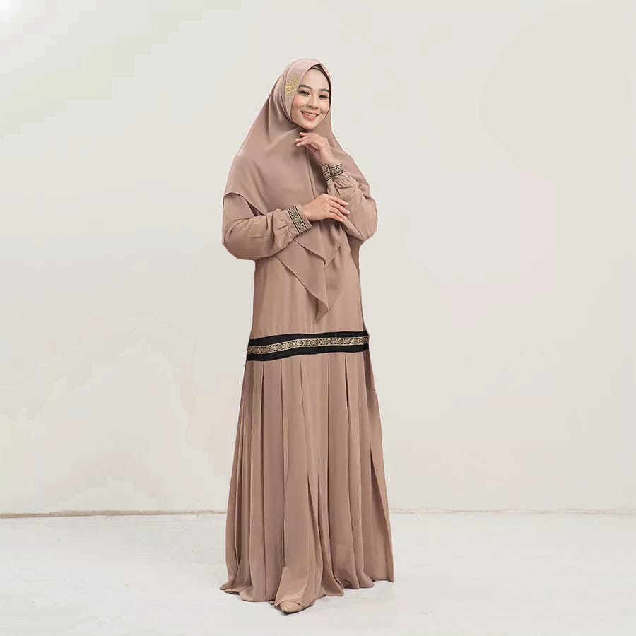 TABINNA SYARI BO CERUTY BABYDOLL MIX RENDA FULL FURING ( BUSUI ) GAMIS + HIJAB  Trendy dan Elegan BAJU SYARI TERBARU 2022