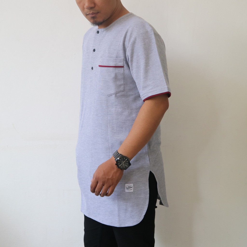 Baju koko putih pendek / kurta lacost / kurta putih lacos
