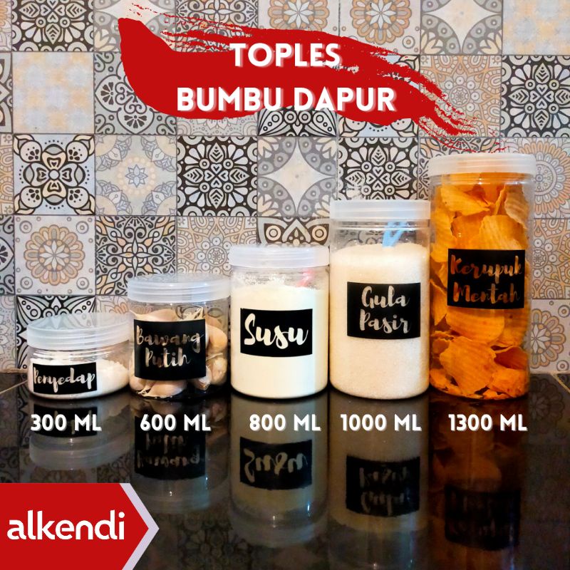 [TABUNG] TOPLES BUMBU DAPUR - NATURAL || TUTUP BENING - NATURAL