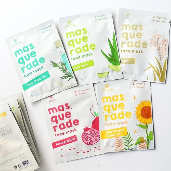 ❄️MATCHA❄️EMINA MASQUARADE FACE SHEET MASK - FACE MASK EMINA BPOM