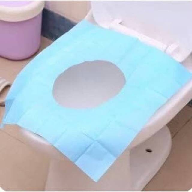 (B093) Toilet Seat Cover Alas Tempat Duduk Closet Tissue Portable Tisu Tatak Wc Kertas