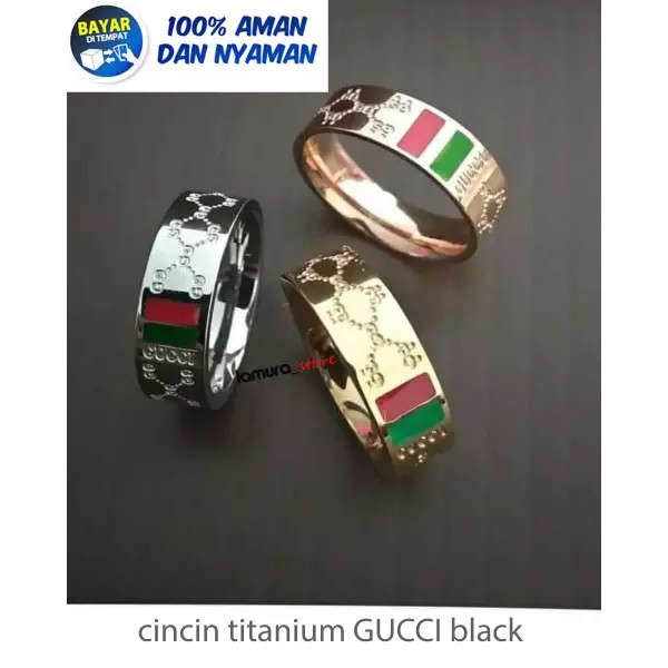 PROMO Cincin Gucci Titanium Terbaruat