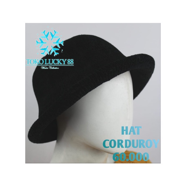 IMPORT Hat Corduroy Topi Fedora Jazz Winter Musim Dingin Hat Corduroy