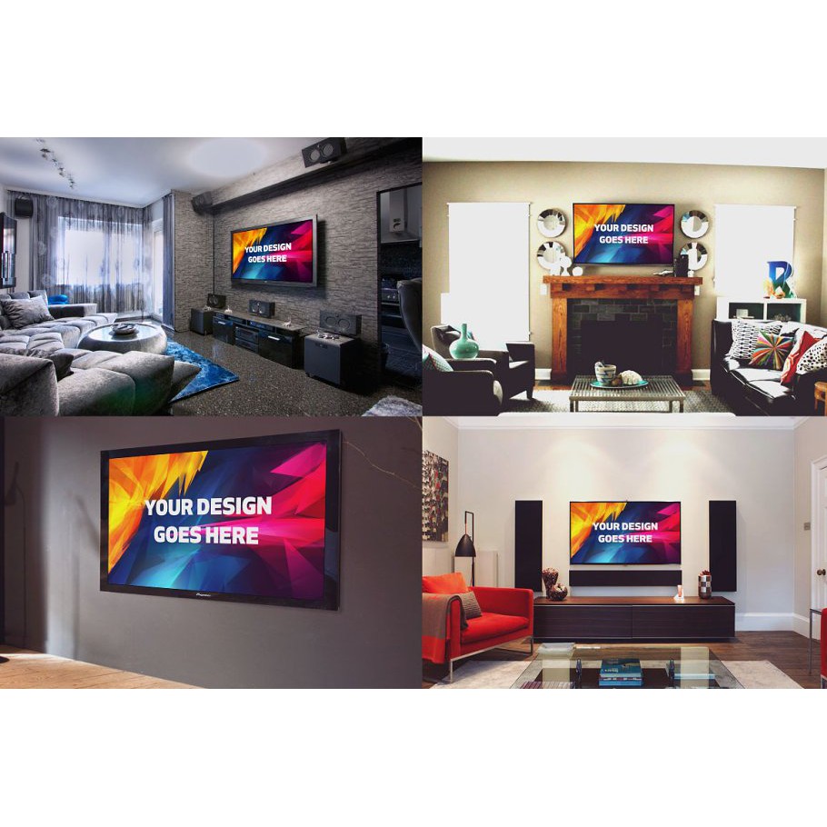 Television Display Mock-up Bundle - Photoshop