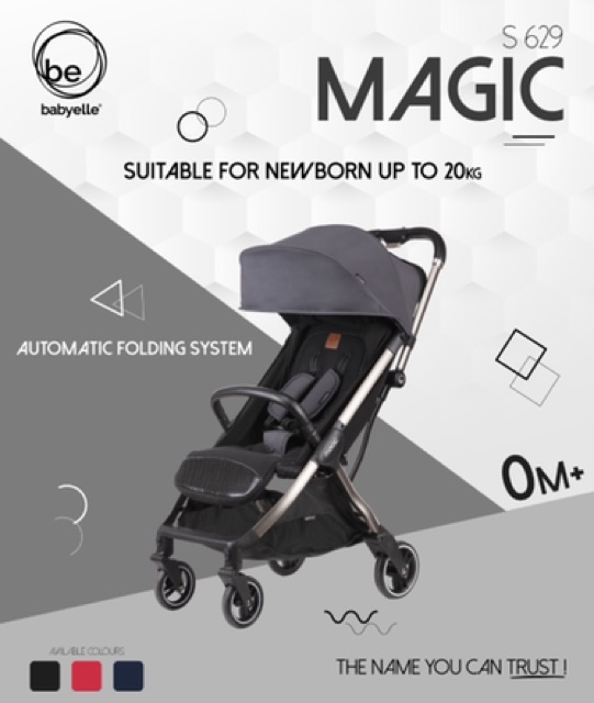 Makassar Promo! Stroller BabyElle Magic S-629 Auto Folding / Lipat Otomatis