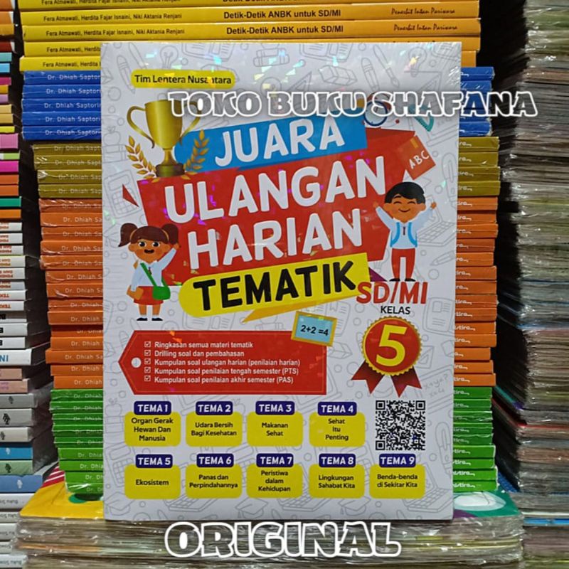 Buku Juara Ulangan Harian Tematik Kelas 5 SD/MI Pustaka Mahardika Kurikulum 2013 ORI