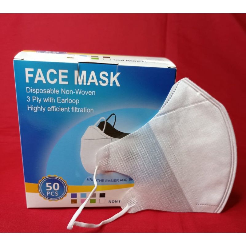 (Box) Masker Duckbill import 3ply.Duckbill isi 50psc