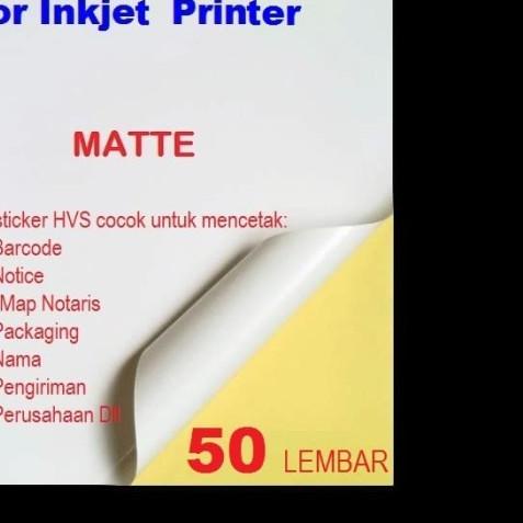 

✥ Kertas Sticker HVS A4 - 50 Lembar ○