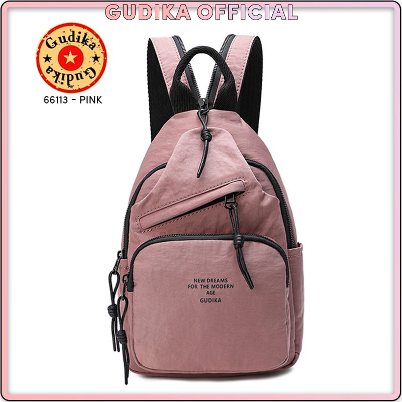 GUDIKA 66113 | Backpack Waterproof Wanita Tas Ransel Laptop Anti Air Import Original | Ransel Cewek | Ransel Perempuan | Tas Wanita