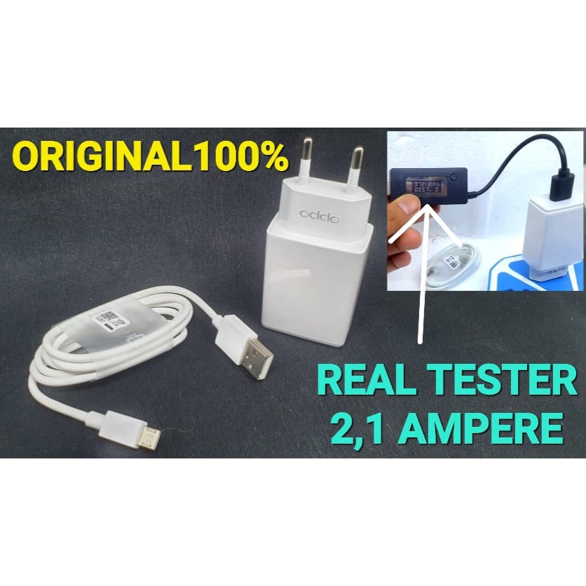 CHARGER ORIGINAL100% KWALITAS ASLI COPOTAN HP OPPO A57, A83, A71, A39, A37, A3s, A7, A5s, Neo7, F5, F5 Youth, F3, F3 plus, F1, F1+ , F1s Cas Ori Bawaan HP Fast Charging AK933 Kabel Micro Usb [tc oppo 2a bt]