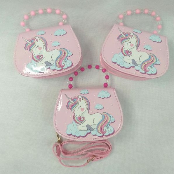 Tas Tenteng Unicorn LOL/Handbag Unicorn LOL/Tali Mutiara/Tali Manik
