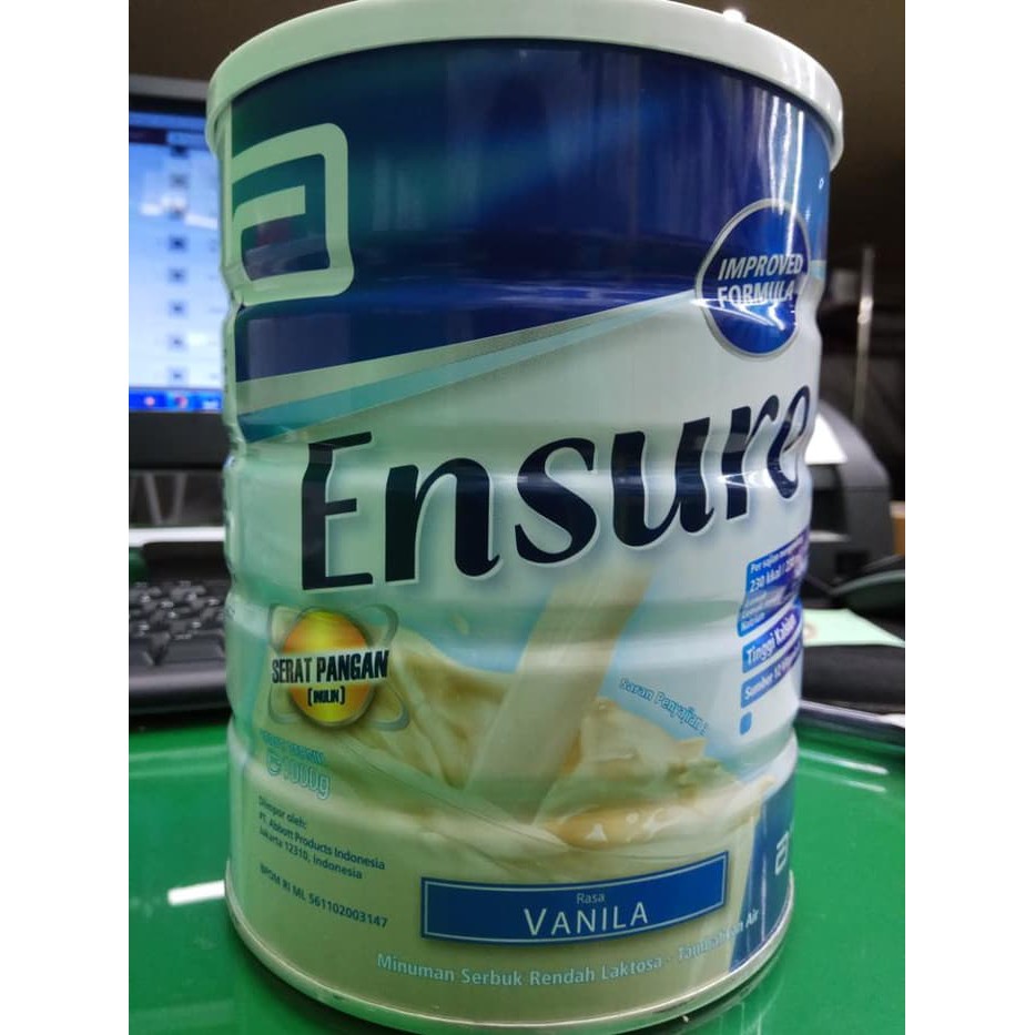 

ENSURE Susu Rasa Vanilla Isi 1000 Gram ABBOTT