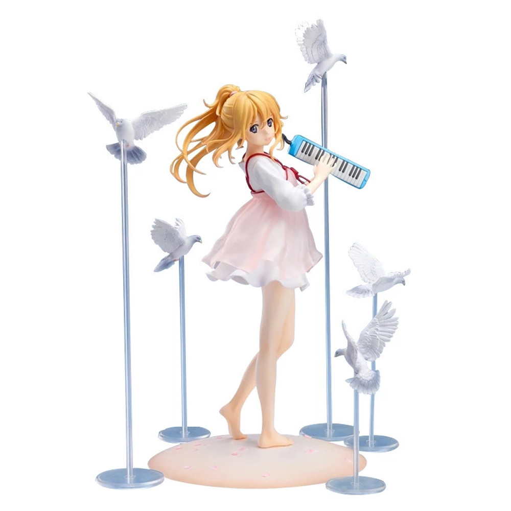 Lanfy Action Figure Anime Kaori Miyazono April Is Your Lie Bahan Pvc Untuk Dekorasi Mobil