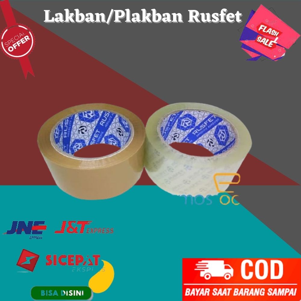 

Lakban/Plakban Rusfet 90 Yard 2 Inch 50