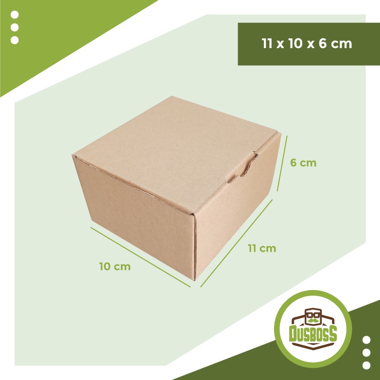 

Kardus 11 x 10 x 6 cm...Die Cut untuk kotak baju- Aksesoris- dll,