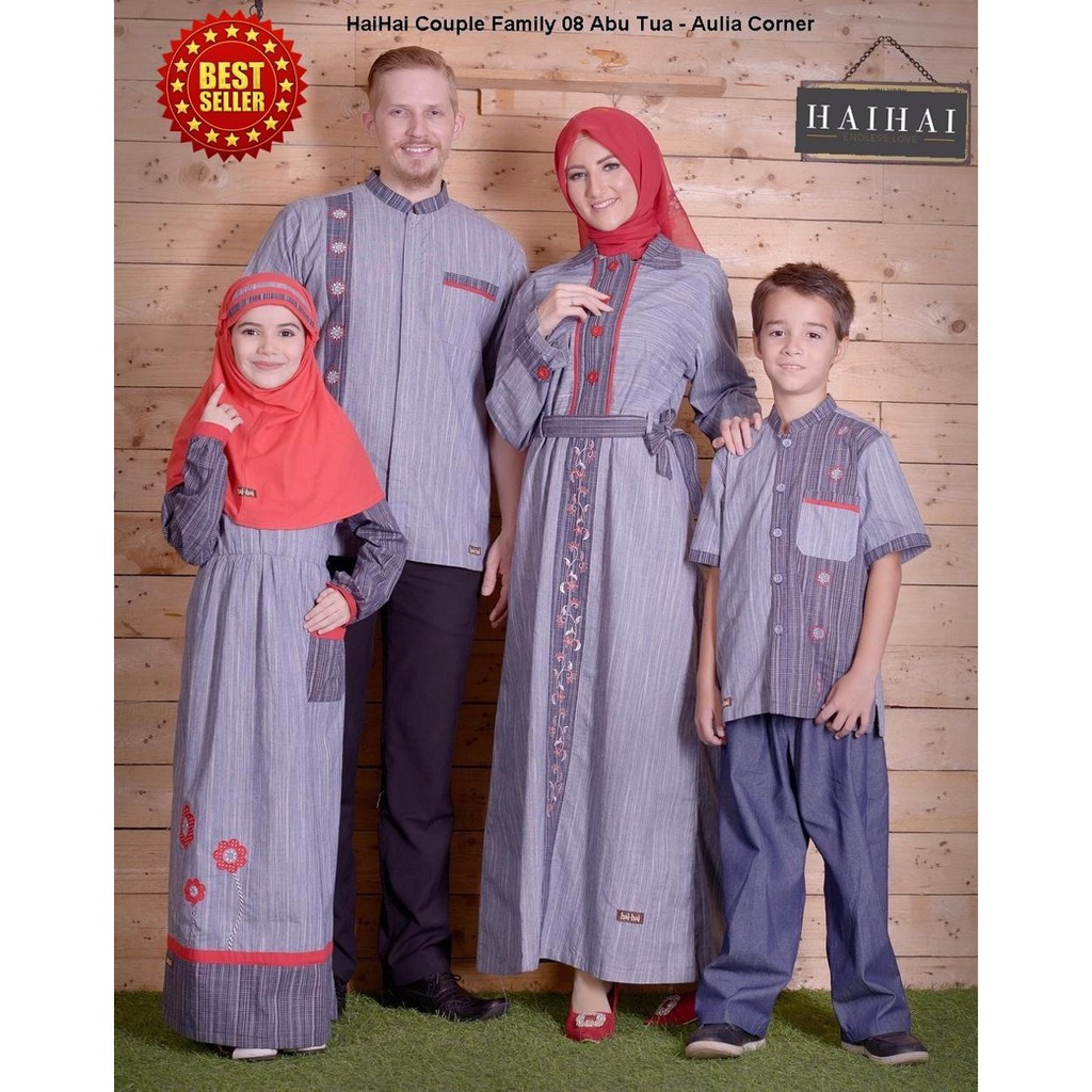Model Baju Gamis Keluarga Untuk Lebaran