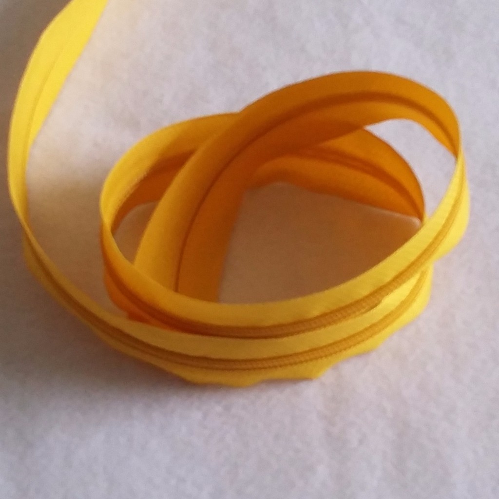 Daun resleting tas no. 5 / meter - Kuning